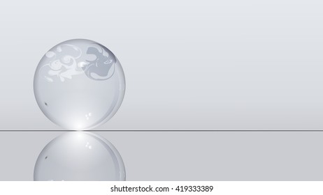 Crystal Ball with white background