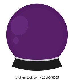 Crystal ball. Witch accessory - Vector illustration design