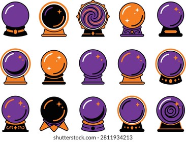 Crystal balls, fortune telling, magic, mystic, divination, psychic.