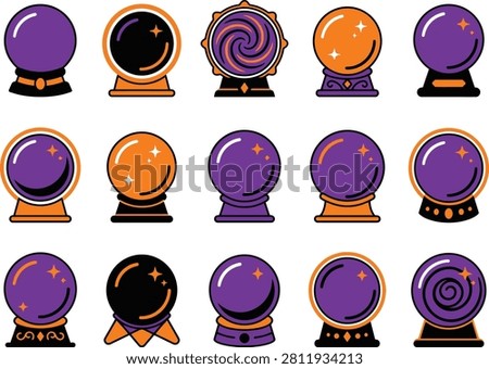 Crystal balls, fortune telling, magic, mystic, divination, psychic.