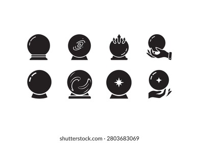 Crystal Balls Silhouette Collection Set
