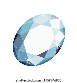 vectores de logotipo de gema con diseño de color azul cristalino para su tienda o empresa