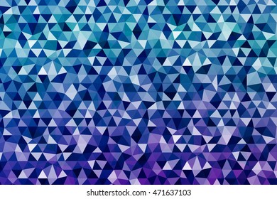 Crystal bright background. Blue colour. polygonal design. vector illustration. For ideas of your websites, business presentations, greeting cards