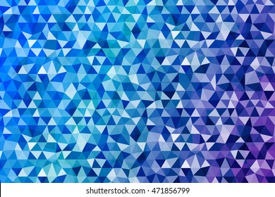 Crystal bright background. Blue colour. polygonal design. vector illustration. For ideas of your websites, business presentations, greeting cards