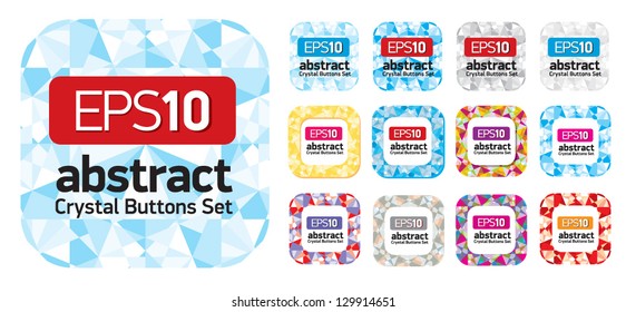 Crystal Buttons Set EPS10