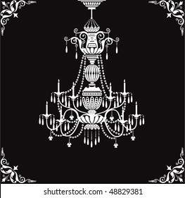 Crystal chandelier - decorative element