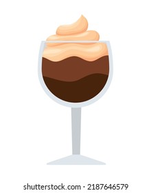 Kristallkaffee-Tasse auf Weiß
