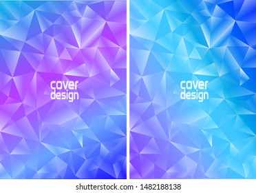 Crystal cover background. Crystal effect by using light and shadow together.