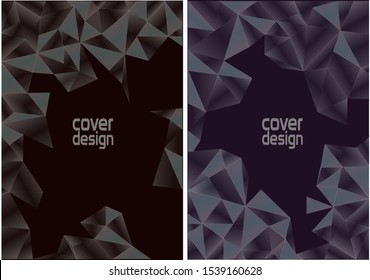 Crystal cover background. Crystal effect by using light and shadow together.