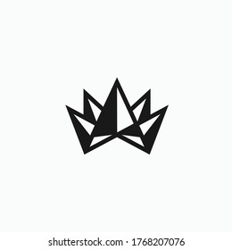 Kristallkronenlogo. Kristallsymbol
