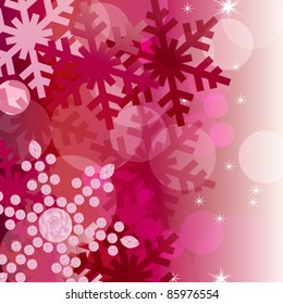 crystal decoration background red