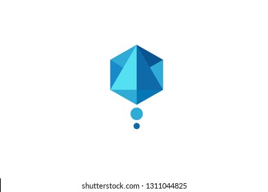 Crystal and diamond logo