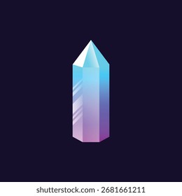 crystal diamond vector abstract logo modern style 