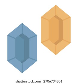 Icono de Vector de diamante de cristal que puede modificar o editar fácilmente


