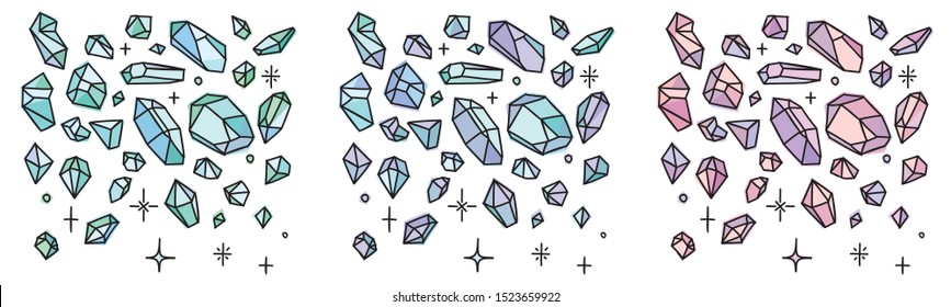 https www shutterstock com image vector crystal doodles hand drawn gemstones isolated 1523659922
