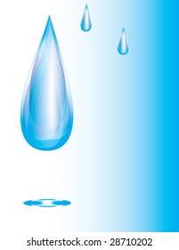 Crystal Drops of Water