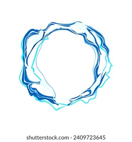 crystal electric orb cartoon. space explosion, sphere particle, blue glow crystal electric orb sign. isolated symbol vector illustration