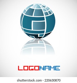Crystal Emerald Abstract Icon or Logo Design for your Company. Vector Illustration .