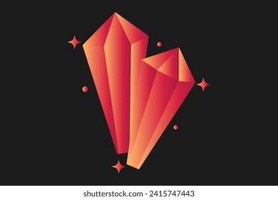 Crystal Flat Fortune Sticker Design