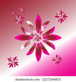 Imagen del logo de la flor de cristal, Adecuada para logotipos, panfletos, placas de nombres, imágenes de fondo
