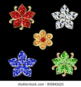 crystal flowers