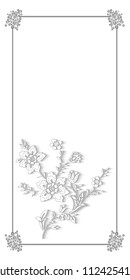 Crystal Flowers Background Design 