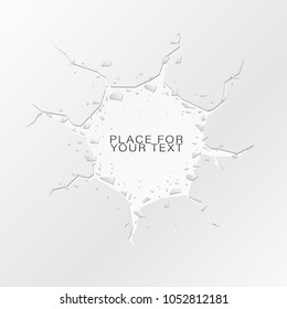 Crystal frozen structure. Cold crystals frame. Beautiful geometric design for business presentations.Geometric banners.