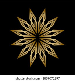 Símbolo del logotipo Crystal and Gem Vector de iconos 
