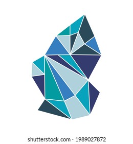 icono aislado de rock de cristal