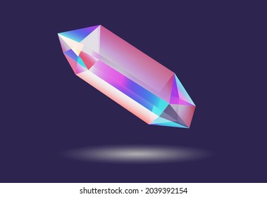 El cristal o la piedra gemela brillan en la oscuridad