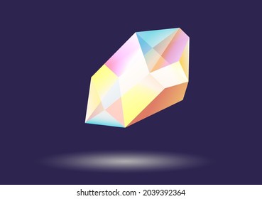 El cristal o la piedra gemela brillan en la oscuridad