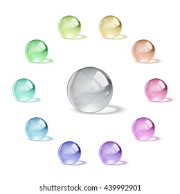 Crystal glass balls