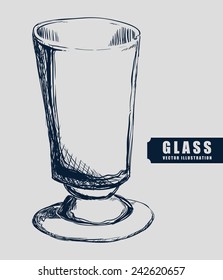 Crystal glass design, vector illustration eps10 graphic 