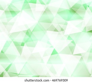 Crystal green background for your design greeting cards, presentations, banners. vector illustration