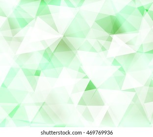 Crystal green background for your design greeting cards, presentations, banners. vector illustration