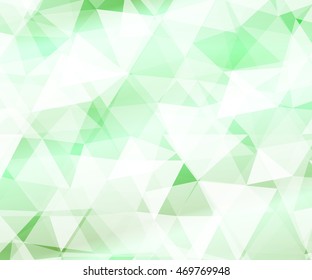 Crystal green background for your design greeting cards, presentations, banners. vector illustration