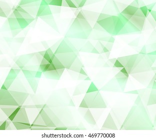 Crystal green background for your design greeting cards, presentations, banners. vector illustration