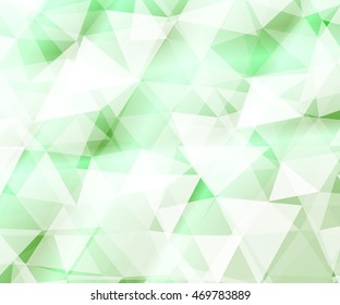 Crystal green background for your design greeting cards, presentations, banners. vector illustration