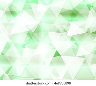 Crystal green background for your design greeting cards, presentations, banners. vector illustration