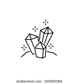 Crystal icon. Element of historical games icon