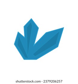 icono de cristal en fondo blanco, ilustración vectorial
