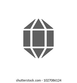 Crystal icon in trendy flat style isolated on white background. Symbol for your web site design, logo, app, UI. Vector illustration, EPS
