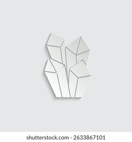 crystal icon vector game Symbol illustration logo