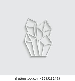 crystal icon vector game Symbol illustration logo