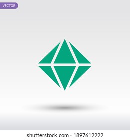 crystal icon. Vector illustration EPS 10.