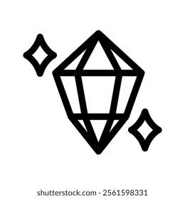 Crystal Icon Vector Symbol Design Illustration