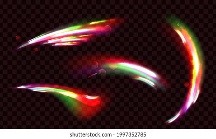 Crystal light effect reflections and refractions