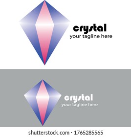 Crystal logo design template for all kinds of use