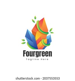 Crystal Logo Template Design ,editable vector illustration