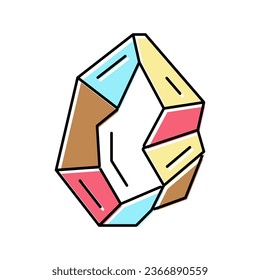 crystal magic color icon vector. crystal magic sign. isolated symbol illustration